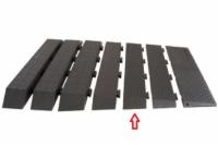 Modular Rubber Threshold Ramp Section 1.5"-2"