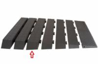 Modular Rubber Threshold Ramp Section 2.5"-3"